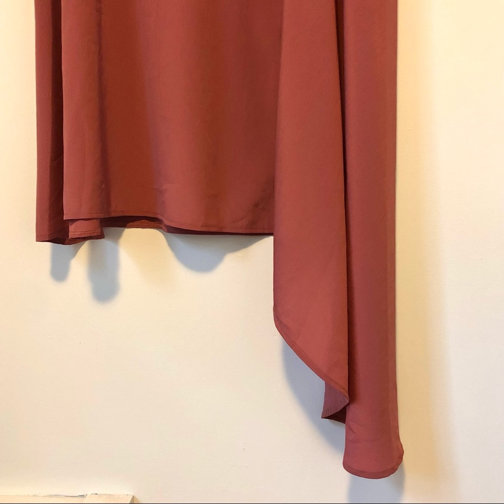 MIMU MAXI Cascade Dress petite fit in Silky Rose - Picture 2 of 5